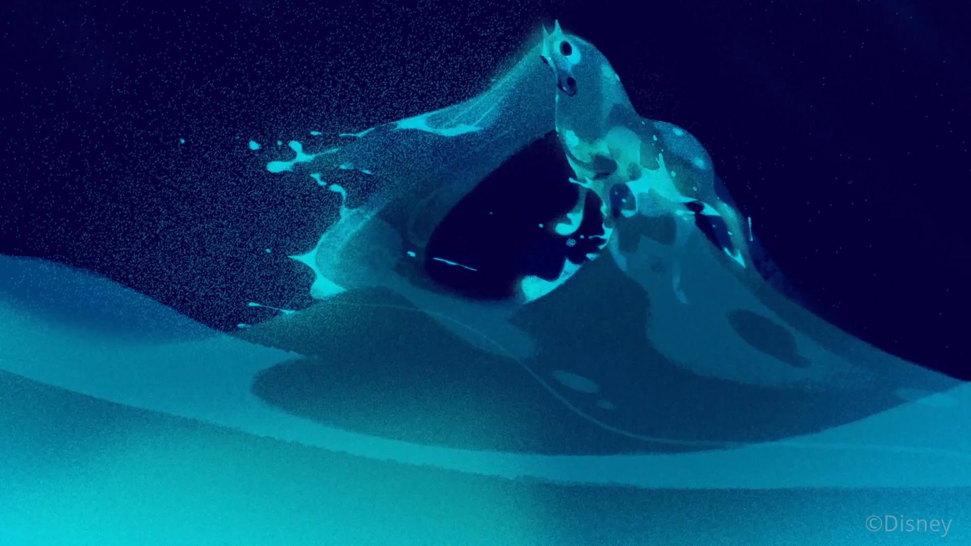 water horse in frozen